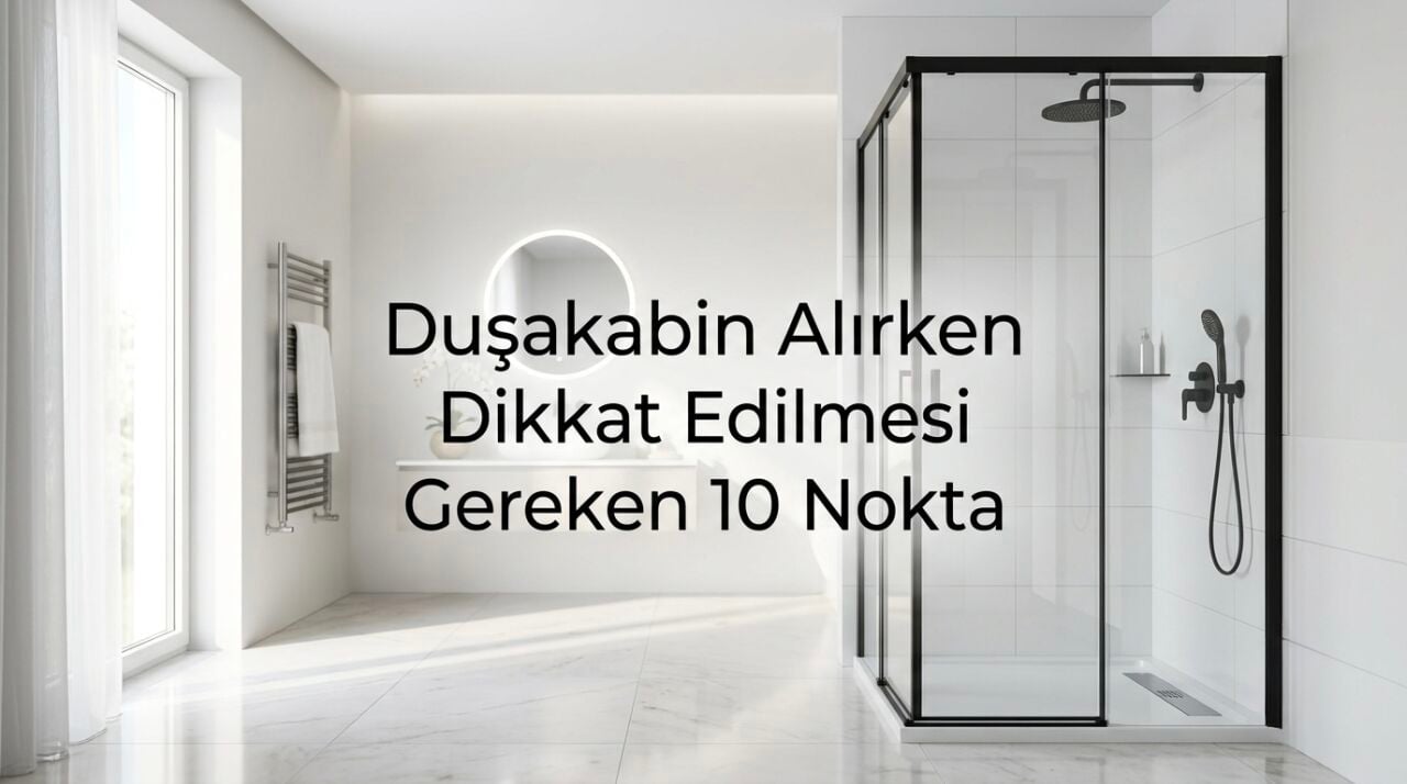 Duşakabin Alırken Dikkat Edilmesi Gereken 10 Nokta (2026 Güncel Rehber)